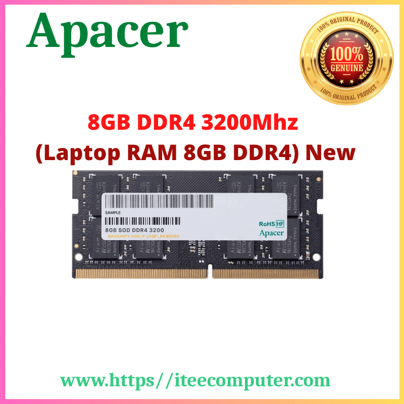 Apacer DDR4 3200Mhz (Laptop RAM 8GB) New