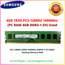 Samsung DDR3-PC3-12800u 1600Mhz (PC Ram 4GB) Used